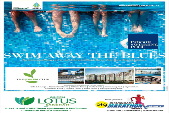 Swim away the blues in indoor swimming pool at Maya Green Lotus Saksham in Chandigarh